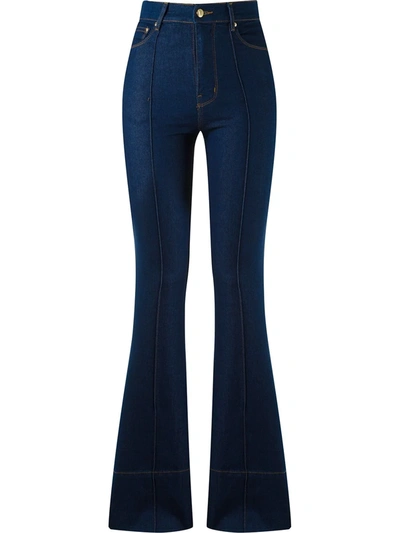 high waist flared jeans