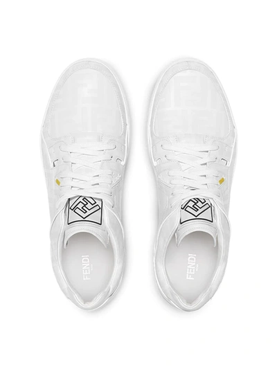 Shop Fendi Low-top Sneakers In White