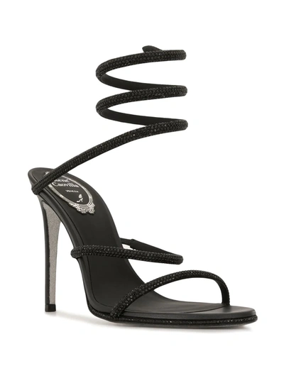 Shop René Caovilla Cleo High-heel Sandals In Black