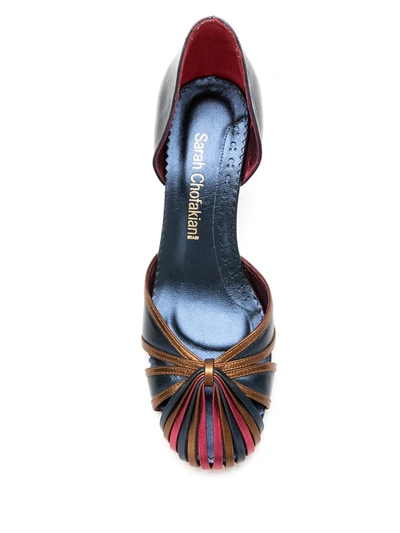 Shop Sarah Chofakian Sarah Leather Shoes In Blue