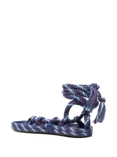Shop Isabel Marant Rope Strap Sandals In Blue