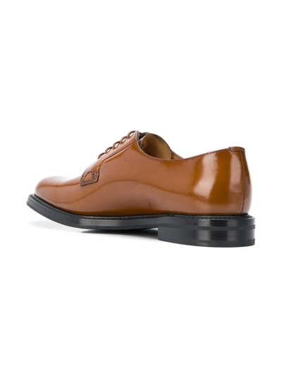 Church's Brown Shannon Leather Derby Shoes In Brown