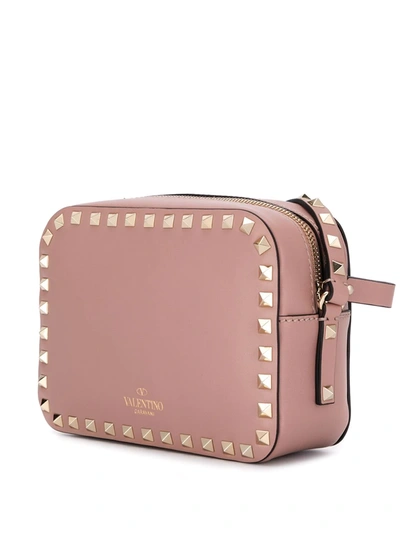 Shop Valentino Rockstud Shoulder Bag In Pink
