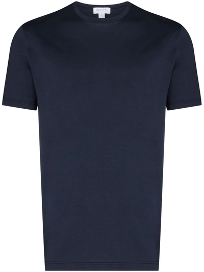 Shop Sunspel Classic Short-sleeve T-shirt In Blue