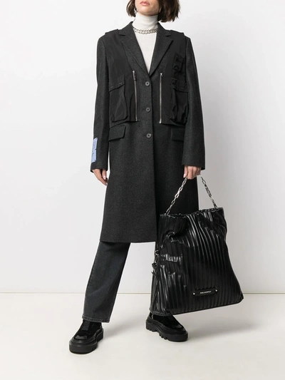 Shop Karl Lagerfeld K/kushion Folded Tote Bag In Black