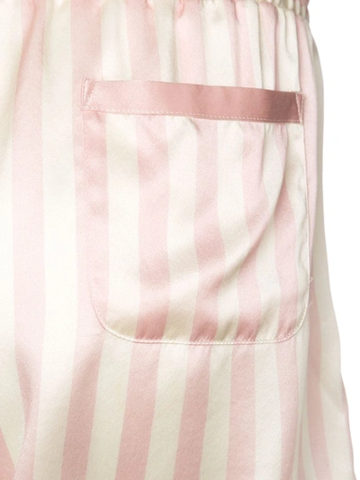 Shop Morgan Lane Corey Silk Pyjama Shorts In Pink