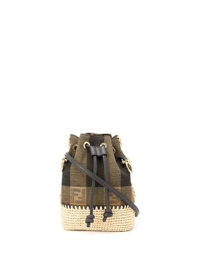 Shop Fendi Mini Mon Tresor Bucket Bag In Black