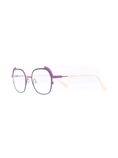 Shop Face À Face Layered-frame Glasses In Violett