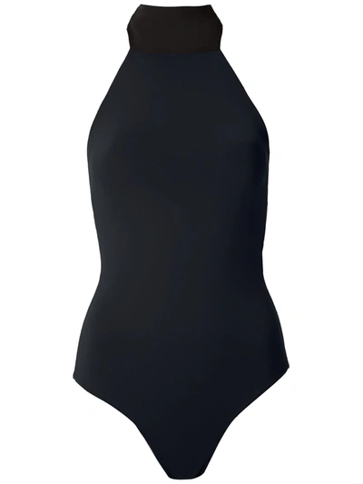 Shop Amir Slama Sleeveless Body Top In Black