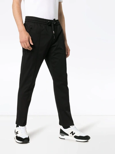 Shop Dolce & Gabbana Logo-tag Track Pants In Black