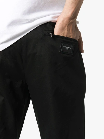 Shop Dolce & Gabbana Logo-tag Track Pants In Black