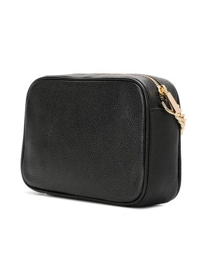 Michael Michael Kors Ginny Leather Crossbody Bag In Black