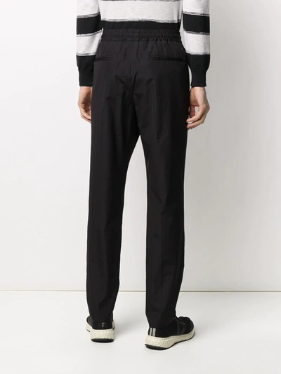 Shop Stella Mccartney Elasticated Waist Slim Trousers In Black