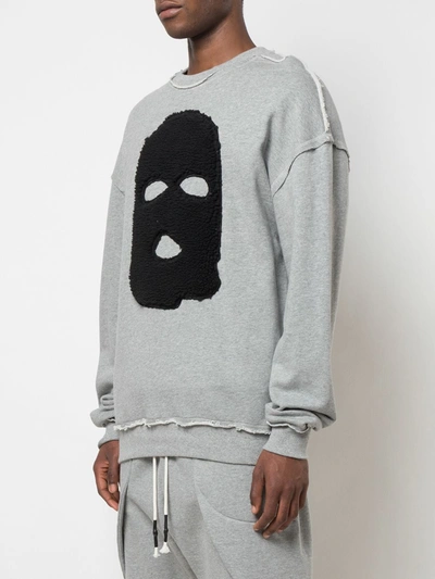 Shop Mostly Heard Rarely Seen Hide And Seek Print Sweatshirt In Grey