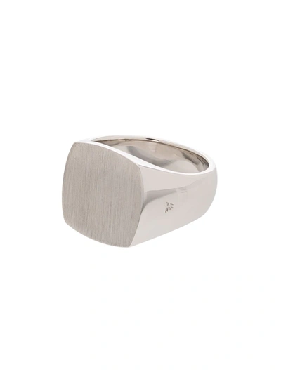 Shop Tom Wood Sterling Silver Cushion Signet Ring