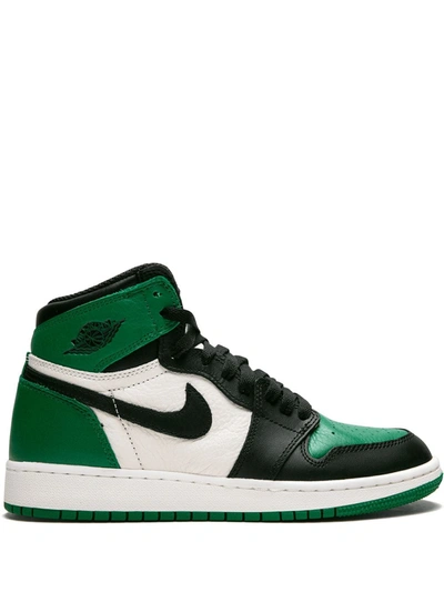 Shop Jordan 1 Retro High Sneakers In Green