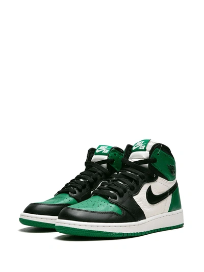 Shop Jordan 1 Retro High Sneakers In Green