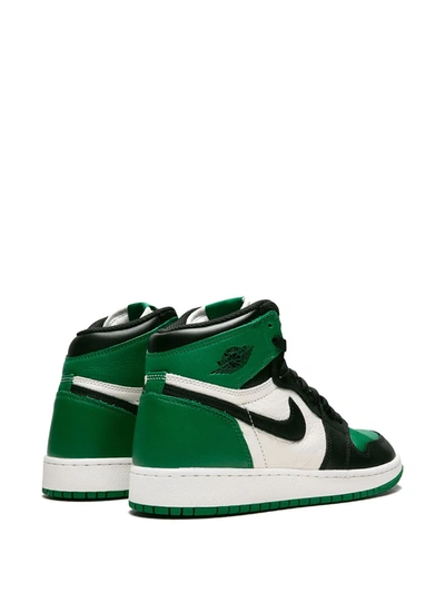 Shop Jordan 1 Retro High Sneakers In Green