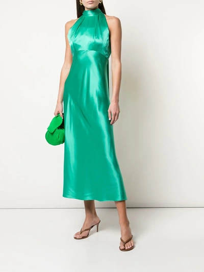 Shop Saloni Michelle Midi Dress In Green