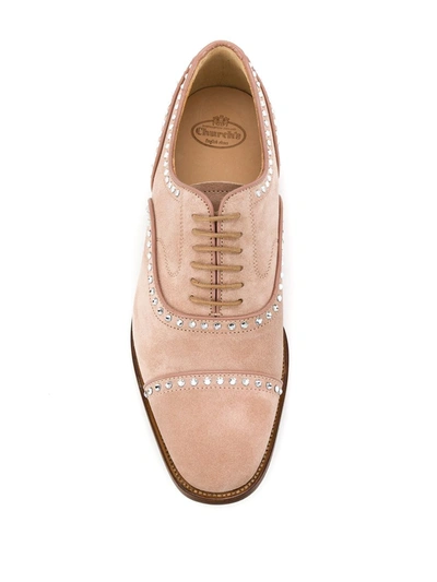 Shop Church's Crystal-embellished Oxford Shoes In Neutrals