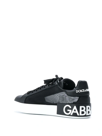 Shop Dolce & Gabbana Portofino Low-top Sneakers In Black