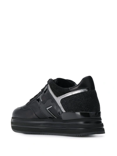 Shop Hogan Rhinestone Sneakers In Black