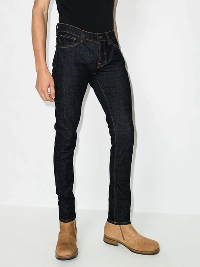 Shop Nudie Jeans Tight Terry Skinny Jeans In Blue