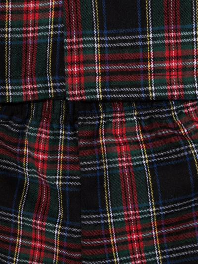 Siola Check-print Pajam Set In Black