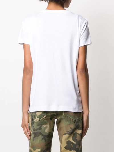Zadig & Voltaire Crew Neck Graphic Print Top In White