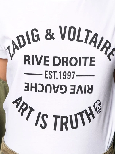 Shop Zadig & Voltaire Walk Blason Logo T-shirt In White