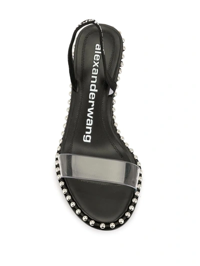 Shop Alexander Wang Nova Low-heel Sandals In Black