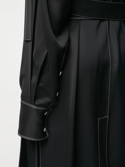 PROENZA SCHOULER 对比缝线衬衫裙 - 黑色