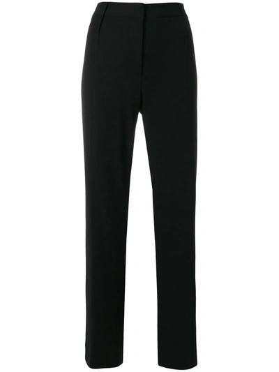 Pre-owned Dolce & Gabbana Cropped Tailored Trousers In Black