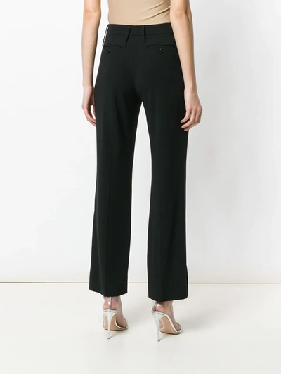 Pre-owned Dolce & Gabbana Cropped Tailored Trousers In Black