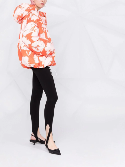 Attico Jamie High-waisted Stirrup Trousers In Black