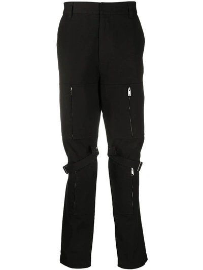 Shop Ambush Zipped Detail Cargo Trousers In Black