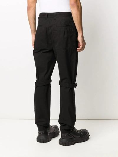 Shop Ambush Zipped Detail Cargo Trousers In Black