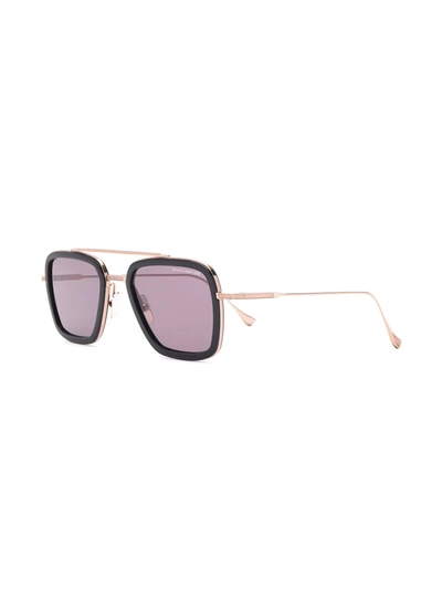 Shop Dita Eyewear Flight 006 Sunglasses In Black
