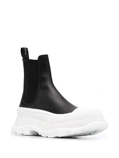 Shop Alexander Mcqueen Chunky Sole Chelsea Boots In Black