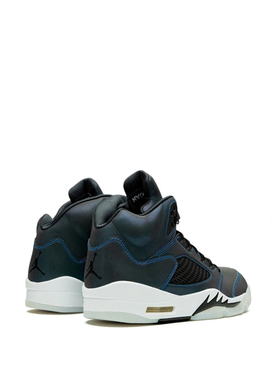 Jordan Air  5 Retro Oil Grey In Blue