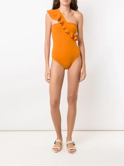 Shop Clube Bossa Siola Swimsuit In Orange