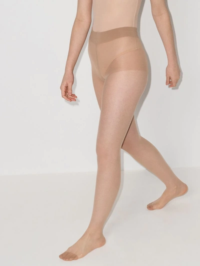 Wolford Neutral Pure 10 Tights In Neutrals