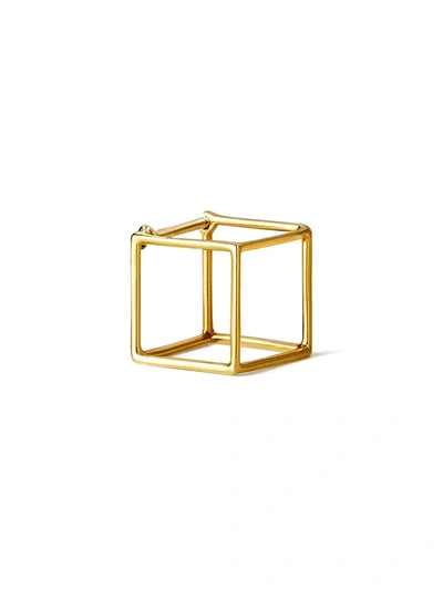 Shop Shihara Square Earring 10 In Metallic