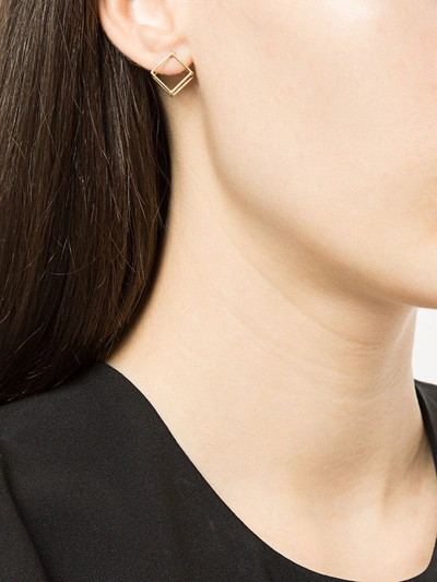Shihara Square Earring 10 In Metallic