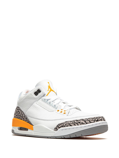 Shop Jordan Air  3 Retro "laser Orange" Sneakers In White