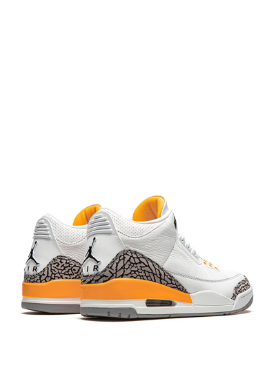 Shop Jordan Air  3 Retro "laser Orange" Sneakers In White