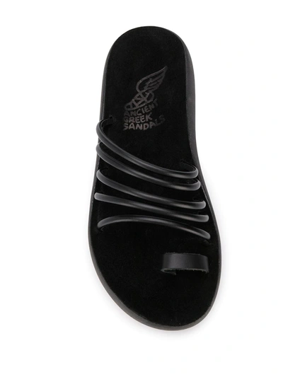 Shop Ancient Greek Sandals Hypatia Strappy Sandals In Black