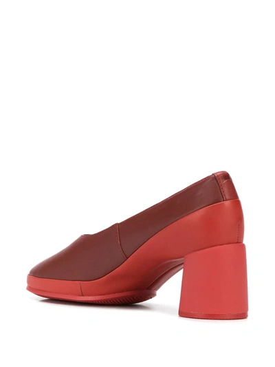 Shop Camper Upright Two-tone Pumps In Red
