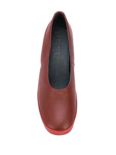 Shop Camper Upright Two-tone Pumps In Red