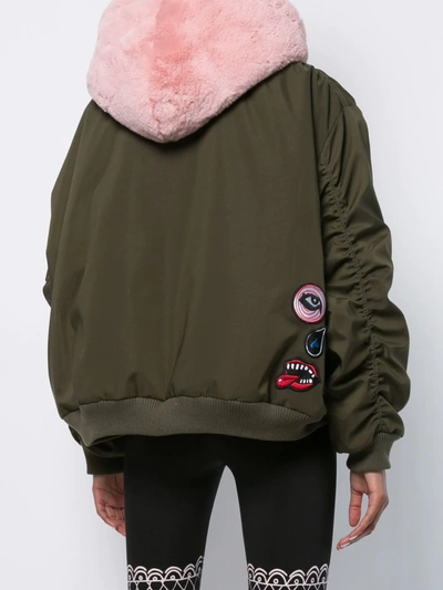 Shop Haculla Aberrant Patch Bomber Jacket In Green